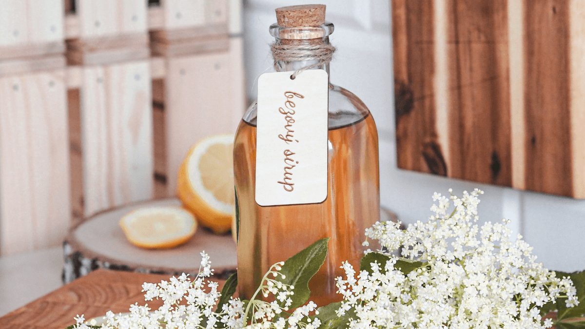 Výroba bazového sirupu