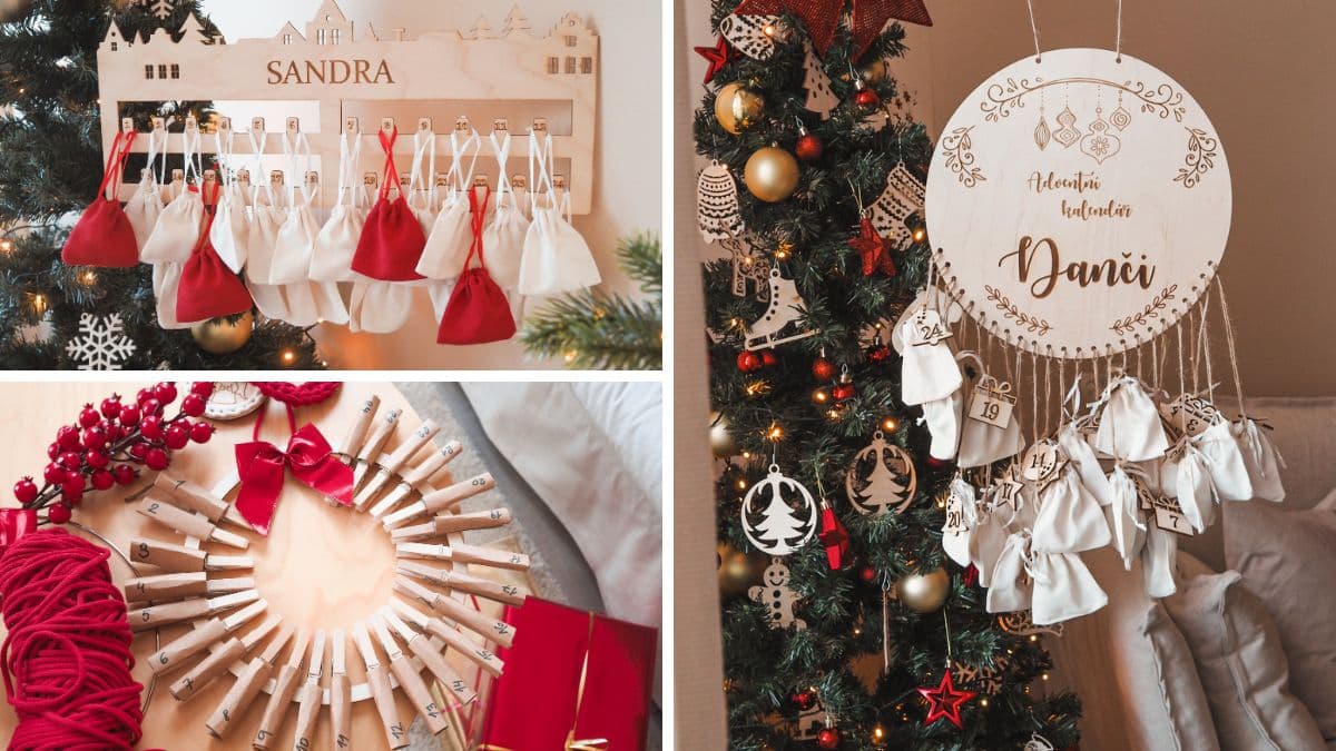 Kreatívne adventné kalendáre: 20 nápadov na spoločné vianočné tvorenie