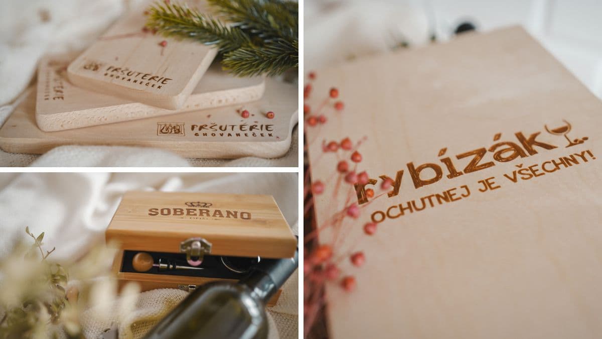 Štýlové firemné vianočné darčeky z dreva, ktoré potešia vašich klientov