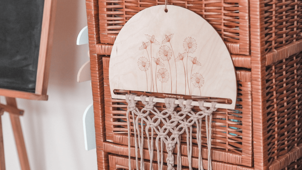 Poznáte macramé? S dreveným polotovarom je to hračka!