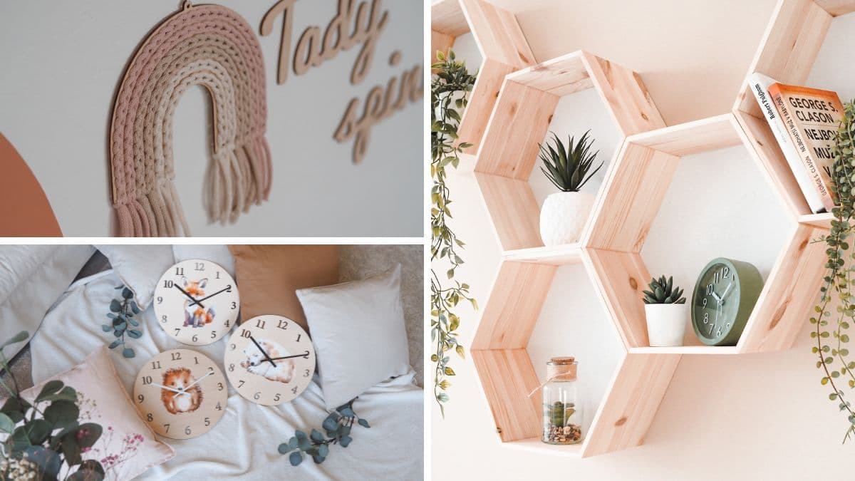 Vytvorte útulný domov s drevenými dekoráciami na stenu