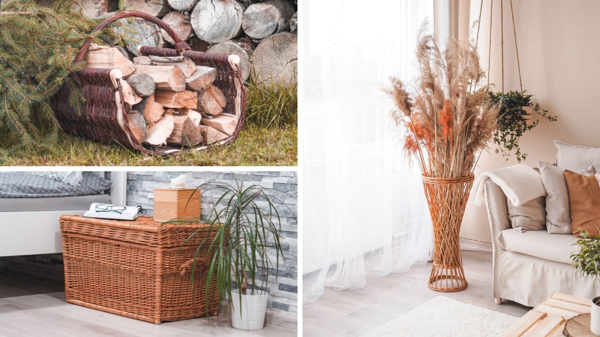 Výhody lúpaného, nelúpaného či farbeného prútia