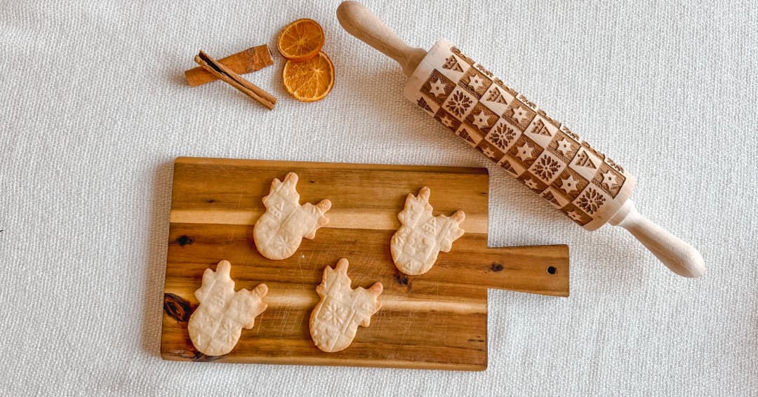 Pečieme so vzormi: embosované valčeky na medovníčky a sušienky