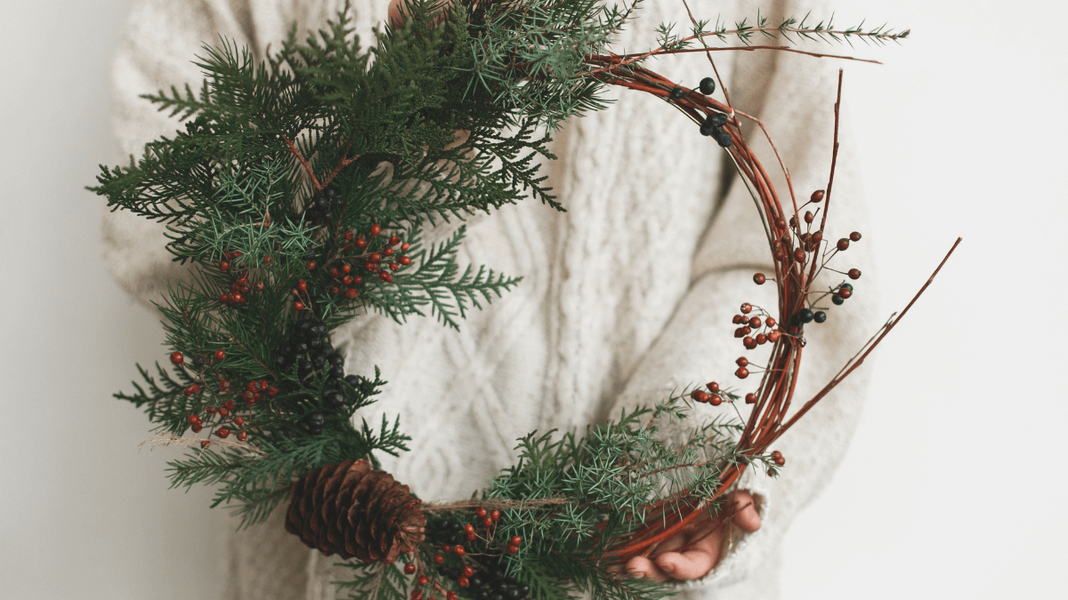 Ako vyrobiť adventný veniec z prútia
