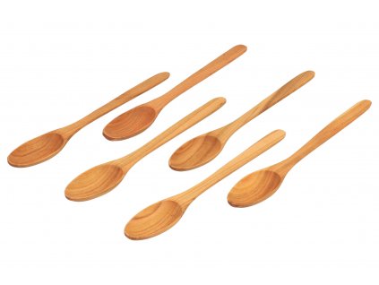 Drevené lyžice 21cm - 6 ks v balení