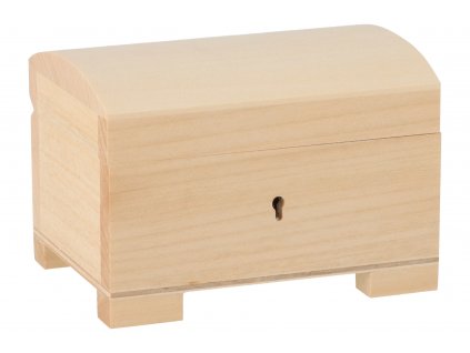 Drevená truhlička na retiazky a šperky na kľúč