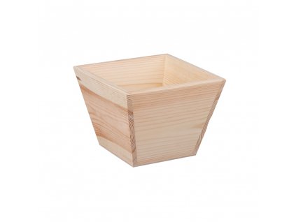 Drevený kvetináč - štvorec