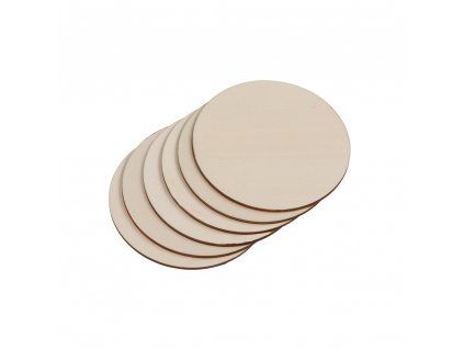 6204 1 podtacek brezovy kulaty 6ks