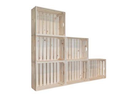 Drevené debničky knižnica 150 x 120 x 20 cm