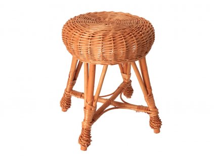 Prútená taburetka