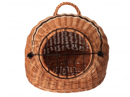 Prútená prepravka pre mačky prírodná