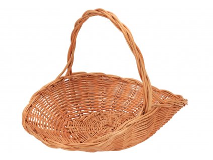 Prútený darčekový kôš oválny prírodný