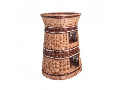 Prútený pelech s búdou dvojposchodový