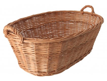 Prútený kôš na bielizeň zaoblený