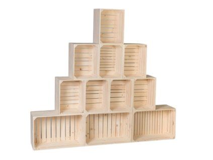 297 drevene bedynky knihovna 180 x 160 x 24 cm