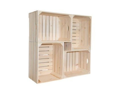 207 drevene bedynky knihovna 100 x 100 x 24 cm