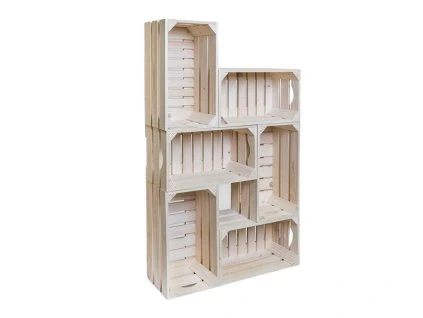 225 drevene bedynky knihovna 62 x 102 x 20 cm