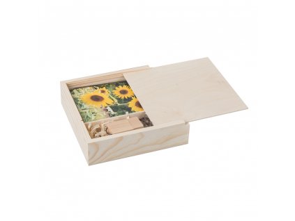 Drevená krabička na fotografie