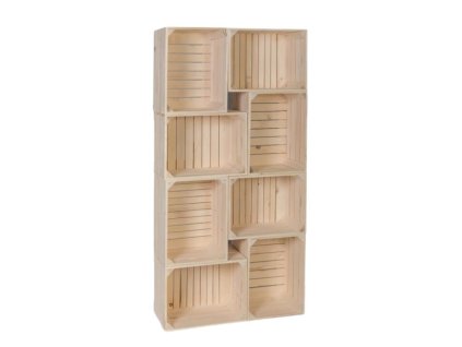 Drevené debničky knižnica II 70 x 140 x 24 cm