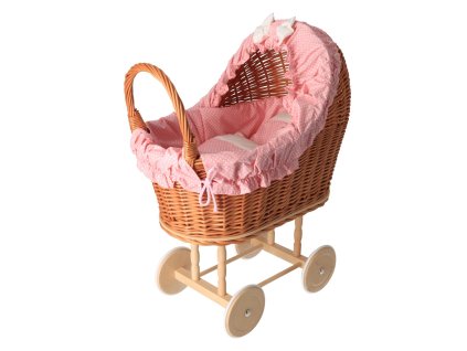 Prútený kočík prírodný