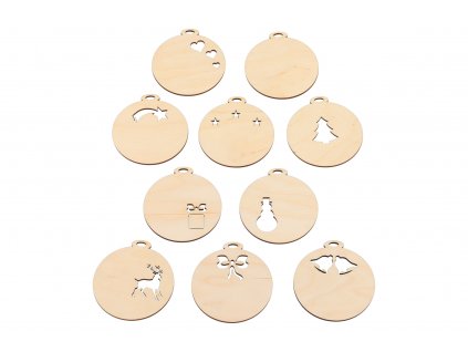 Drevené menovky na darčeky 10 ks