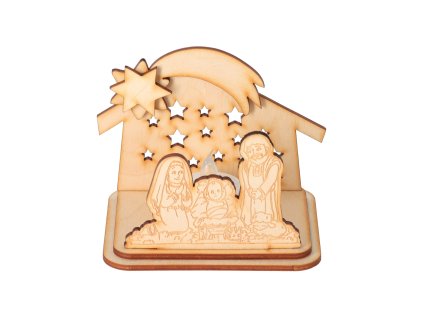 Drevený betlehem VIII
