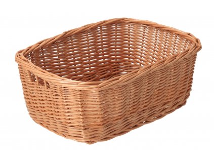 Prútená zásuvka prírodná 32x24x14 cm