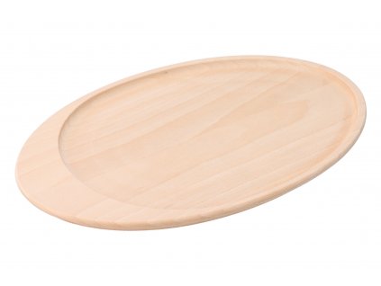 Štýlový drevený podnos oválny