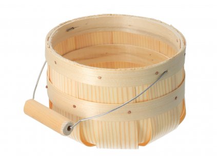 Drevený kvetináč z dyhy - guľatý