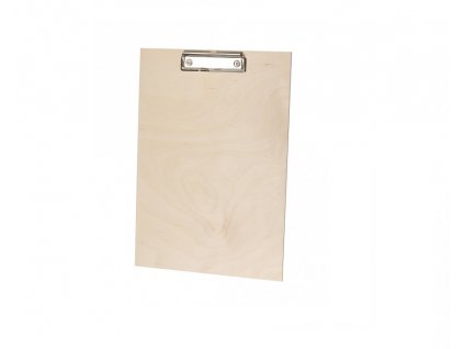 Drevená podložka na písanie s klipom - A5