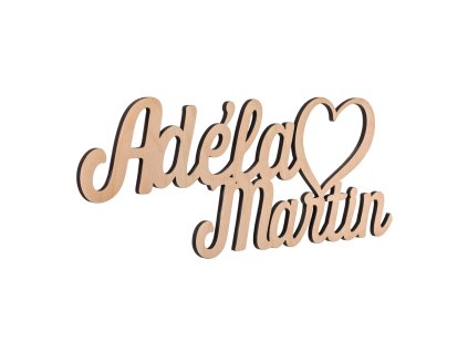 Mená so srdiečkom na mieru