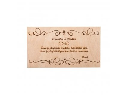 2922 3 drevene svatebni prani