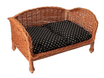 Prútený pelech na nožičkách - prírodný