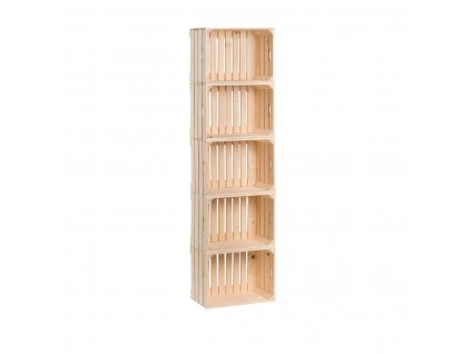 Drevené debničky regál 150 x 40 x 24 cm