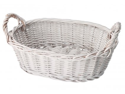 Prútená ošatka na pečivo biela