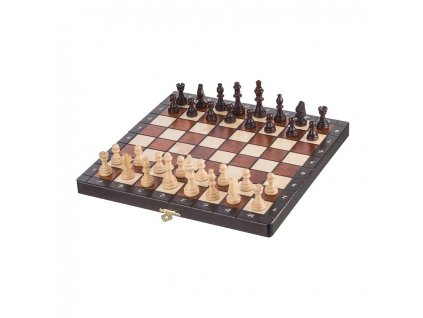 Stredné drevené šachy - magnetické