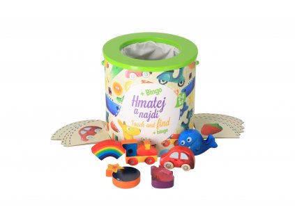 Drevená hra - Hmataj a nájdi