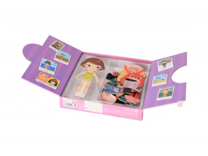 Drevené magnetky - obliekanie