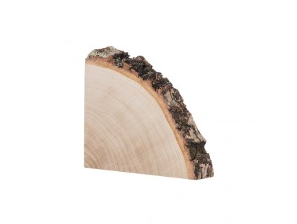 Drevená podložka zo štvrtiny kmeňa brezy