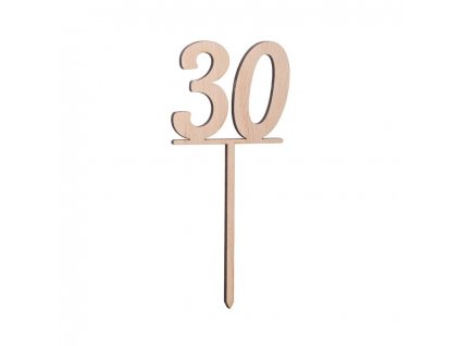 Drevené číslice - zapichovacie