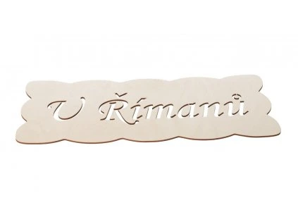 3639 1 drevena cedulka s napisem