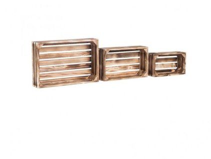 3687 drevene opalene bedynky policka smrk ii