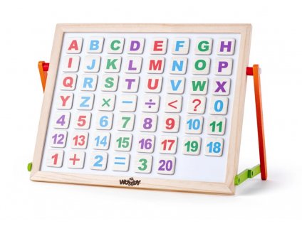 Magnetická tabuľa s písmenami