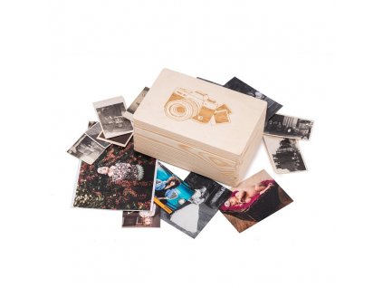 Drevený box na fotografie
