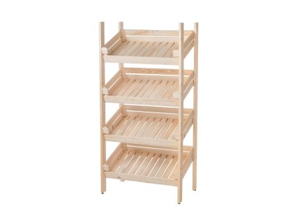 Regál drevený r4oz 150 x 74 x 46 cm