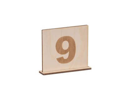 Drevená ceduľka na stôl s vlastným textom