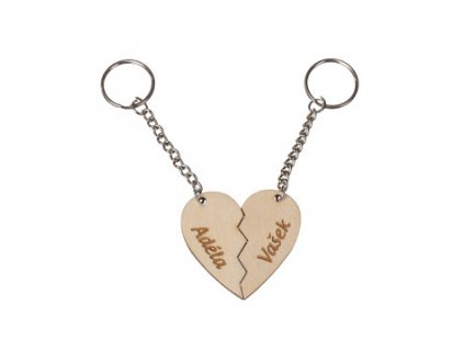 Prívesok na kľúče pre zamilovaných 2 ks