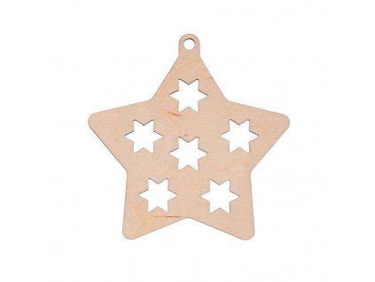 5211 1 drevena vanocni ozdoba hvezda