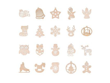 5247 2 kolekce vanocnich ozdob 20 ks