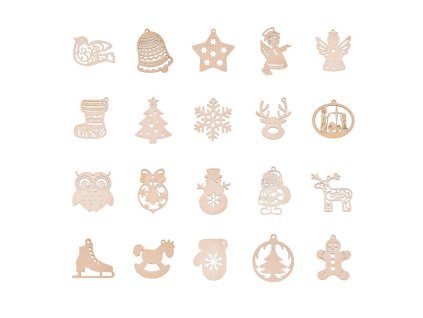Kolekcia vianočných ozdôb - 20 ks
